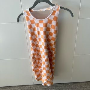 Knit halter bodycon dress